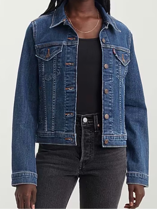 Levi's Jackets & Blazers - Levi’s Original Trucker Denim Jean Jacket Dark Wash Size Medium